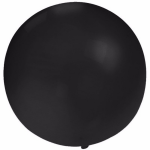 8x Grote ballonnen 60 cm - Geschikt voor lucht of helium - Zwart