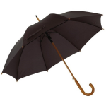 e basic paraplu 103 cm diameter met houten handvat - Paraplu - Regen - Zwart