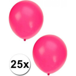 25x Neon ballonnen - Roze