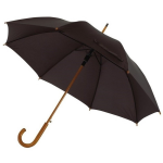 e luxe paraplu met houten handvat in haakvorm 103 cm - Paraplu - Regen - Zwart