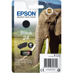 Epson Elephant Singlepack Black 24 Claria Photo HD Ink - Zwart
