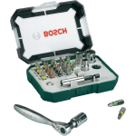 Bosch 26-delige schroefbit- en ratelset met kleur codering