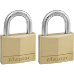Masterlock 2 x 40mm padlocks ref. 140EURD - keyed alike padlocks - Geel