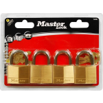 Masterlock 4 x 40mm padlocks ref. 140EURD - keyed alike padlocks - Bruin