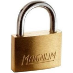 Masterlock 40mm solid brass padlock - steel shackle