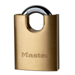 Masterlock 50mm - 20mm shrouded hardened steel shackle, 9mm diam. - 5-pin cylinde