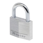 Masterlock 50mm - 25mm hardened steel shackle, 7mm diam. - double locking - 5-pin