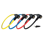 Masterlock Keyed steel cable 65cm x Ø 8mm w/2 keysvinyl cover - colours : yellow