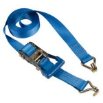 Masterlock Ratchet tie down 6 m with J hooks - colour :blue