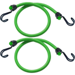 Masterlock Set of 2 bungees 80cm - colour : greendouble reverse hook