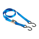 Masterlock Set of 2 spring clamp tie downs 2m with S hooks - colour : blue