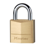 Masterlock 20mm - 11mm steel shackle, 4mm diam. - 3-pin cylinder