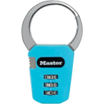 Masterlock 84mm - zinc die-cast body - 5mm diam. shackle - 3-digit resettable com