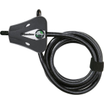Masterlock Adjustable cable 1.80m x Ø 8mm - braided steel - 2 keys