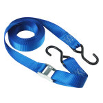 Masterlock Single pack spring clamp tie down 5m x 35mm with S hooks - colour : bl