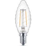 Philips LED lamp E14 2W 250Lm kaars filament gedraaid 3 stuks - Wit