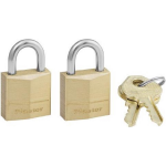 Masterlock 2 x 20mm padlocks ref. 120EURD - keyed alike padlocks