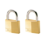 Masterlock 2 x 50mm padlocks ref. 150EURD - keyed alike padlocks