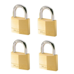 Masterlock 4 x 50mm padlocks ref. 150EURD - keyed alike padlocks