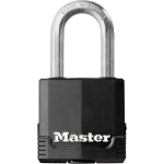 Masterlock 48mm laminated steel padlock - anti-rust thermoplastic cover - 38mm oc - Negro