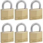 Masterlock 6 x 40mm padlocks ref. 140EURD - keyed alike padlocks - 6 keys