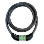Masterlock Steel cable 1.20m x Ø 10mm with resettable combination 4 digitsvinyl