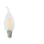 V-tac LED filament tipkaars gedraaid E14 warm wit 4 Watt