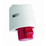 QwattPro CEE Wandcontactdoos ABS IP44 400V/16A/3p+A/6h rood - 2042011