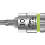 Wera 8767 A HF TORX® Zyklop Bit/dop-combinatie met 1/4" Aandrijving met Vasthoudfunctie, TX 10 x 28 mm - 1 stuk(s)