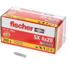 Fischer PLUG SX 4X20 200 St - Gris