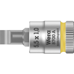 Wera 8700 A FL Zyklop Bit/dop-combinatie met 1/4" Aandrijving , FL 1,0 x 5,5 x 28 mm - 1 stuk(s)