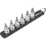 Wera Belt C 3 TORX® HF Zyklop Bitdoppen set TORX®, met vasthoudfunctie, 1/2" -aandrijving, 6-delig