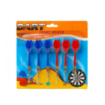 6x Dartpijlen rood en blauw 11,5 cm - Speelgoed - Sportief spelen - Darten/darts - Dartpijltjes voor kinderen en volwassenen