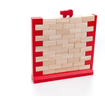 Longfield Games evenwichtsspel vallende muur hout - Bruin