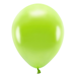 100x Lichte/limee ballonnen 26 cm eco/biologisch afbreekbaar - Milieuvriendelijke ballonnen - Feestversiering/feestdecoratie - Licht thema - Themafeest versiering - Groen