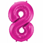 Cijfer 8 ballon 86 cm - Roze