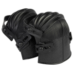 1 paar kniebeschermers / kniebescherming rubber 26 x 20 x 14 cm - verstelbaar - kniebescherming voor skaten / tuinieren / sporten - Zwart