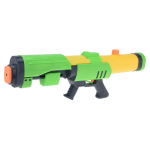 1x Waterpistolen/waterpistool groen/geel van 63 cm met pomp kinderspeelgoed - waterspeelgoed van kunststof - grote waterpistolen met pomp