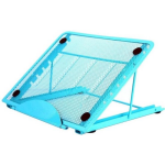 Wt Trading Universele Standaard voor Laptops, Tablets, (kook)Boeken en Diamond Painting Lightpad - Verstelbaar in Hoogte Idiaal voor Thuiswerkers - Blauw