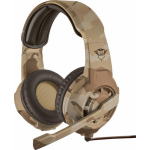 Trust GXT 310 Radius - On-ear Gaming Headset (PC + PS4 + PS5 + Xbox Series X + Xbox One) / Desert Camouflage - Marrón