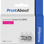 PrintAbout Huismerk Canon CLI-8PM Inktcartridge Foto-magenta