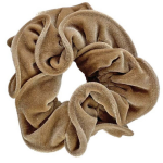 Oakland Scrunchy Velvet Sand Haarelastiek