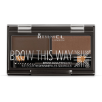 Rimmel Dark Brown Brow this Way Eyebrow Kit Wenkbrauwpoeder 3.27 g