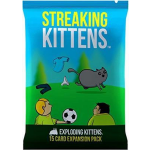 Asmodee Exploding Kittens kaartspel Streaking Kittens - uitbreiding (en) - Groen