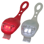 Ben Tools 2x LED fietsverlichting/lampen set siliconen voor en achter - Fiets verlichting en accessoires