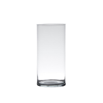 Bellatio Decorations Transparante home-basics Cylinder vaas/vazen van glas 25 x 12 cm - Bloemen/takken/boeketten vaas voor binnen gebruik