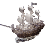 Crystal Puzzle 3D-puzzel Piratenschip 101-delig - Zwart