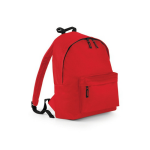 BagBase Hippe rugtas met voorvak - Rugzak voor onderweg - Backpack - Schooltas - Rood