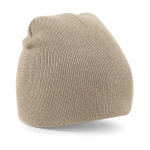 Beechfield Warme gebreide Beanie wintermuts in het voor volwassenen - Damesmutsen / herenmutsen - 100% polyacryl - Basic line - Beige