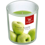 Trend Candles 1x Geurkaars appel in glazen houder 25 branduren - Geurkaarsen appel geur - Woondecoraties - Groen